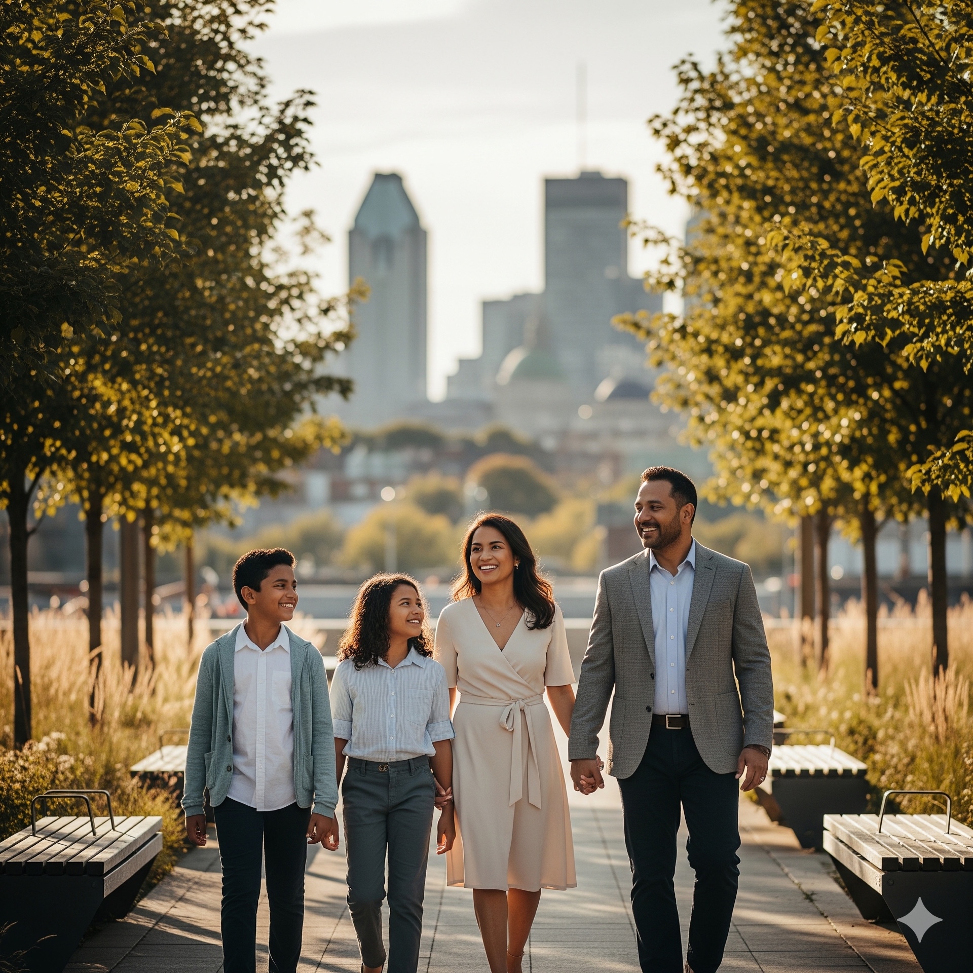 Family settled in Montreal, Canada